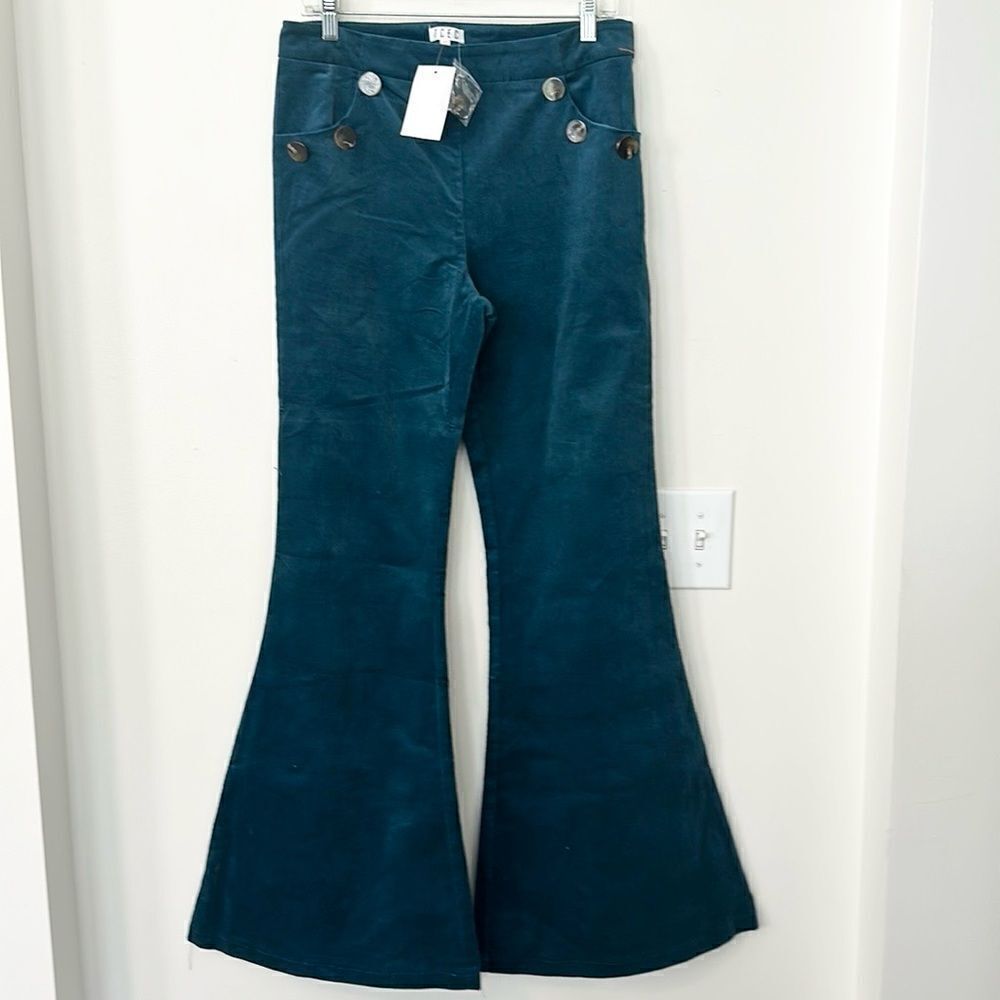 TCEC Cordury Teal Flare Legs L